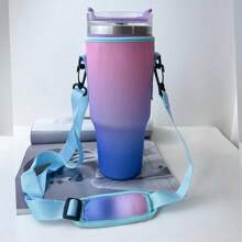 户外通用水瓶袋手机袋，带口袋、卡槽和可拆卸可调节肩带，带钥匙钩的保温瓶套袋 - 彩色 - 查看 10