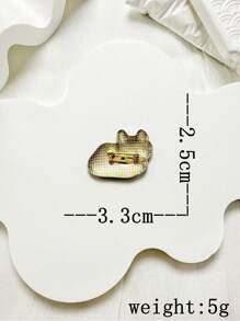 1 件可爱锌合金卡通猫翻领别针，时尚百搭服装和包袋配饰 - 小貓 - 查看 4