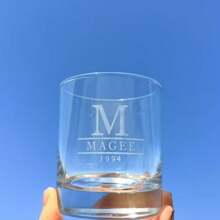 1 Pc Personalized Customization Name Customization Libi Glass Whiskey Glass Locke Classical Glass Cocktail Glass Liquor Glass ROCK Glass Ice Hockey Glass - Transparent - View 3