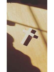 1pc 5/11inch Wooden Cross, DIY Wall Unfinished Wooden Cross, Blank Wood Christian Catholic Cross Made In ,Handmade Catholic Cross, Wooden Cross For Walls, Jesus Christian Hanging Cross As A Gift For Families