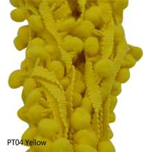 5 码绒球蕾丝边球迷你珍珠绒球流苏丝带缝纫蕾丝编织面料 DIY 手工工艺品服装配件 - 彩色 - 查看 17
