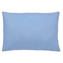1 Pezzo Federa per Cuscino Tinta Unita 100% Cotone Extra Morbido, Federa Traspirante e Morbida al Tatto per un Riposo Piacevole, Gamma di 19 Colori per Cuscini da 45x90/45x110/45x155 cm - Naturals, Prodotto in Spagna - Azzurro chiaro - Visualizzare 1