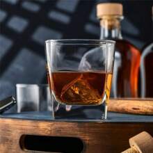 1 Pc Engraved Square Whiskey Glass, Customized Text Whiskey Glass, Gifts For Whiskey Lovers, Old Fashioned Bourbon Glass, Groomsmen Gift Idea, Groomsman - Best Man Gift, Wedding Shot Glasses, Bar Ware, Reusable, Multi-Functional, Ornamental, Stylish, Exquisite, High-Quality, Custom, Personalized, Unique, Ideal Gifts For Him, Ideal Gifts For Her, Her, Boyfriend, Girlfriend, Dad, Mom, Family, Friends, Son, Daughter, School Students, Workers, Youth, Office, Tea Room, School, Home,Brunch-Ready,Xmas Decoration,For Housewarming - Multicolor - View 13