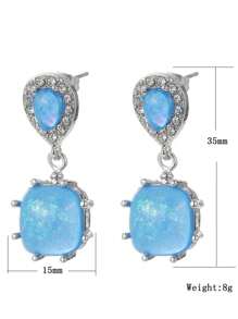 1 对时尚创意奢华精品波西米亚风格耳环，适合女性日常佩戴