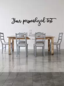 1 Piece Custom Wooden Name Sign, Width 10-120 Cm (4-48 Inches), Font Color Optional, 3D Stereoscopic, Simple, Stylish, Cute, Bohemian Style, Room Decoration, Custom Wooden Letters, Custom Wooden Signs, Wedding Letter Decoration, Custom Letter Wall Decoration, Custom Party Decoration, Suitable For Home Decoration, - 彩色 - 查看 4