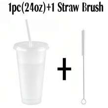 1pc/5pcs/6pcs/10pcs/16oz/24 Oz/One Set Of Plastic Cold Drink Cups, Perfect For Coffee, Tea, Smoothies, Etc., Summer And Winter Drinks, Reusable Plastic Water Cups, Home Party Supplies, Holiday Birthday Party Supplies, Party Decorations, Party Decorations, Party Gifts, Holiday Gifts - White - View 22