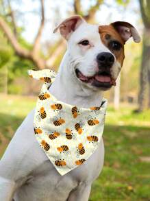 Bee Print Pet Bandana - Multicolor - View 9
