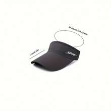 1Pc Women's Summer Visor Cap - Breathable Polyester, Open-Top Design For Running & Outdoor Activities, Available In White, Pink, Black, And More