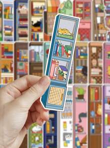 30pcs Cute Cat Design Bookmarks, Cartoon Vivid And Stylish Book Markers For Reading Notes - Multicolor - View 8