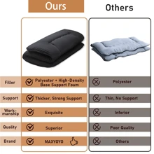 Japanese Floor Mattress, 4" Thicken Tatami Mat Sleeping Pad Foldable Roll Up Mattress Boys Girls Dormitory Mattress Pad Kids Floor Lounger Pillow Bed, Black, Twin Size