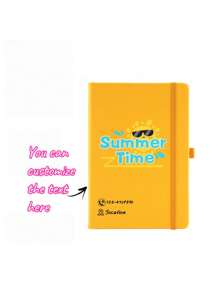 1pc Spiral Notebook With Strap, Grid Lined Notebook, Office Leather Cover Journal - A6 - View 3