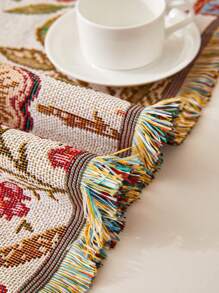 1 szt. Amerykański styl kwiatowy/botaniczny pokrowiec na sofę/narzuta, wielofunkcyjny prezent wielkanocny, urodziny, ukończenie szkoły, pokrowiec na sofę, wystrój salonu, wystrój pokoju