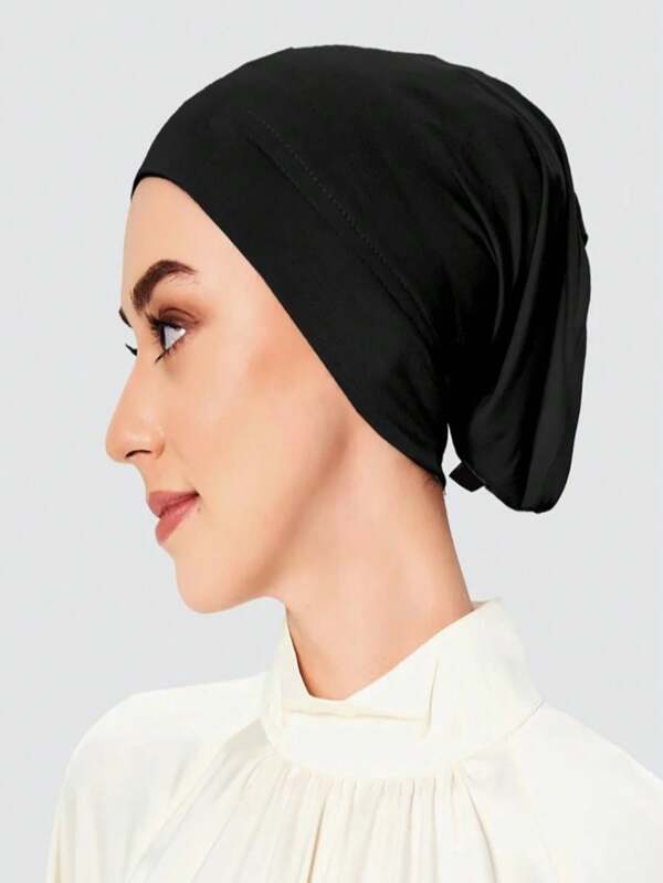 1 pieza Tubo de 8cm de borde en varios colores, sombreros suaves, diadema, gorros internos, pañuelos islámicos de cobertura total, bandas para dreads, diadema, hiyab suave para abayas, velo diario para mujeres