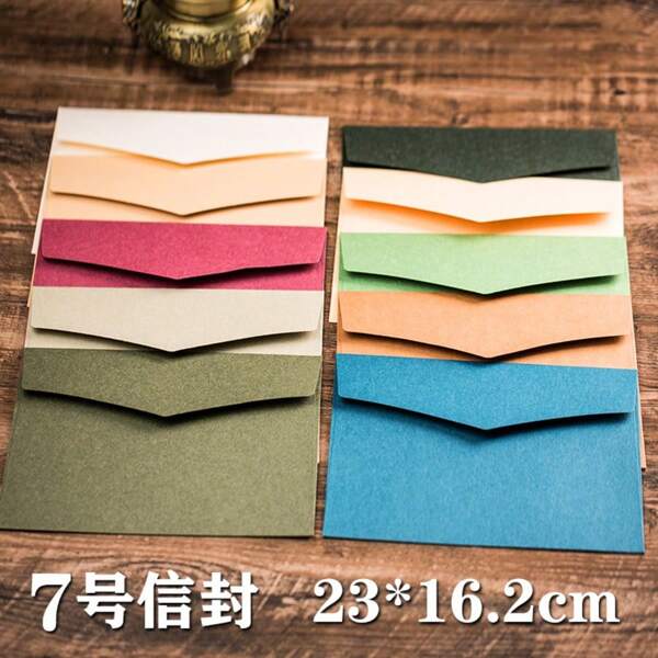 5 Packs A5/C5 Heavyweight Business Envelopes For Invitations & Greeting Cards - Thick Lined Paper, Premium Wedding/Party Supplies 23*16.2cm Back To School