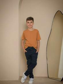 Boys' Youth Cargo Jogger Jeans - Navy Blue - View 2