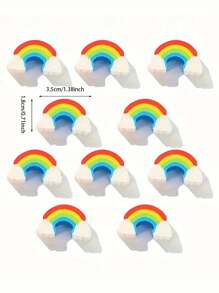 200pcs/15pcs Rainbow Bridge Eraser Students Learn Eraser Cartoon Mini Rainbow Eraser Thanksgiving Gift Holiday Gift Creative Cartoon Eraser Mini Eraser Student Prize Stationery Wipe Clean Without Leaving Marks Back To School - Multicolor - View 23