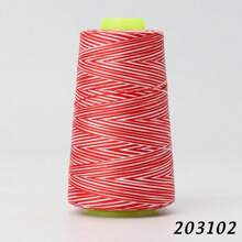 1000yds Multicolor Embroidery Thread, 7 Color Polyester Sewing Thread Cone