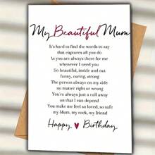 1 My Beautiful Mom Birthday Card - Perfect For Mother's Day And Birthdays - Unique And Fun Mom Card For All Occasions - Multicolor - View 11