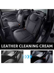 1 Box Multi-Purpose Leather Care Cream, Suitable For Car Seats, Leather Sofas, Bags, Shoes, Nourishes And Restores Sofas, Renews Plastic Parts - Black - View 6