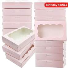 4/8/12 Pieces Pink Window Keepsake Box, Wedding, Bridal, Birthday Party, Graduation Gift Box, Reusable Paper Gift Packaging, Best Choice For Holiday Gift Boxes - Gift Box - View 1