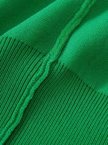 GIGOGOU 新款夏季女士休闲纯色 Polo 领短袖针织上衣 - 綠色 - 查看 11