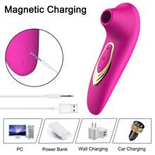 Rose Sex Toys For Women Masturbation 10 Modes Sucking Sucker Vibrator Silicone G-Spot Massager Rechargeable Clitoral Stimulator Vibrating Clitoris Stimulations