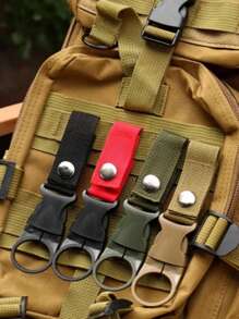 1/2Pcs Water Bottle Buckle, Nylon Webbing Buckle, Hook Strap Clip, Water Bottle Holder, Outdoor Water Bottle Hook, Backpack Hanger, Waistband, Bottle Holder, Camping Cup, Safety Escape Supplies - Multicolor - View 3