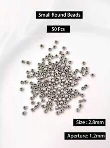 1 paquete (10g) (5g) (20g) Surtido de cuentas espaciadoras de varios estilos - corazón, estrella, formas geométricas, formas asimétricas, cuentas espaciadoras de color plateado para manualidades de collares y pulseras DIY