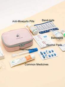 1pc Portable First Aid Kit Empty Bag For Mini Medical Kit Compact Case Survival Emergency Bags Household Storage Bag For Medicine Pills Bandages For Men And Women Travel Essentials Cruise Essentials Dorm Essentials Medicine Storage Bag For Travel Home Flight Business Camping Outdoor Hiking Hunting Beach Summer Vacation Back To School Travel Accessories Travel Must Haves Holiday School Accessories Supplies Stuff Back To School Supplies - Multicolor - View 6