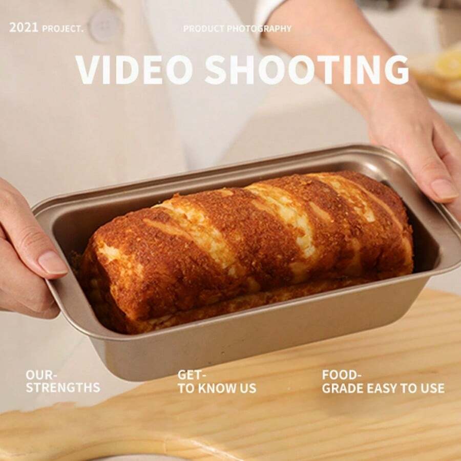 Molde rectangular antiadherente para panqueques, molde para pan, herramienta de hornear - Multicolor - Ver 1