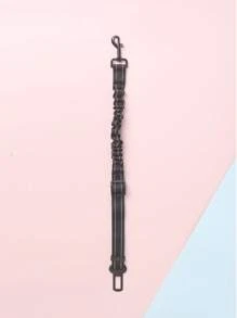 1pc Reversible Reflective Elastic Adjustable Leash, Shatter-Proof Car Tether Suitable For Pets Traveling