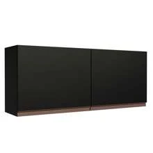 Alacena Madesa Reims 120 X 50 Cm 2 Puertas - Negro - Ver 2