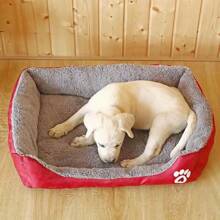 Pet Large Dog Bed Warm House Candy-Colored Square Nest Pet Kennel For Small Medium Large Dogs Cat Puppy Plus Size Dog Baskets