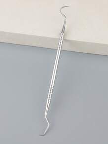 RANCAI 1 Pieza Juego De Herramientas Dentales De Acero Inoxidable Con Espejo Intraoral Removedor De Manchas De Dientes Y Limpiador De Placas - Plateado - Ver 1