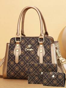 Nou set de trei piese la modă pentru mamă și fiică, geantă de mână casual și versatilă pentru femei