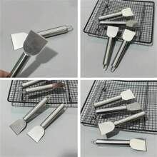 1pc Heavy Duty Metal Scraper, Multipurpose Kitchen Cleaning Tool, For Stubborn Stain And Frost Removal On Refrigerator, Stove, And Floor