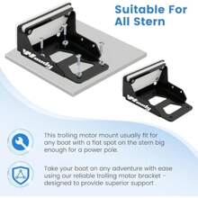 Trolling Motor Transom Mount Transom Trolling Motor Mount Trolling Motor Transom Motor Mount Transom Motor Mount For Kayak Kayak Trolling Motor Mount With Bracket Black - black1 - View 10