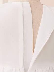 Baby Girls' Long Sleeve Chiffon Princess Dress, Elegant Party Event Dress - White - View 5