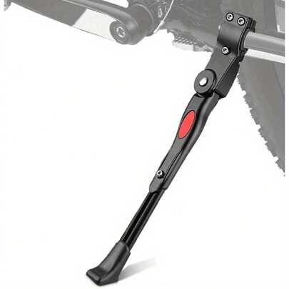 Aluminum Alloy Rear Side Bicycle Stand, Adjustable Bike Kickstand, Bicycle Kick Stand Black