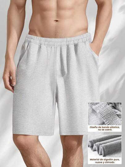 DEESTE Short Deportivo Hombre 2024 Algodón 95% con Tecnología Dry-Fit 360° - Anti-Odor y Transpirable (Negro Carbón/Blanco Hueso) - Shorts Clásicos Reforzados para Gym/Playa/Running - Bolsillos Profundos + Cintura Elástica Ajustable Tallas S-XL
