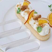 2 件/4 件/6 件不锈钢椭圆形蛋挞圈、带孔蛋挞圈、法式水果蛋挞圈、带孔蛋糕圈、法式烘焙蛋糕模具、DIY 烘焙工具、厨房用品 - 銀色 - 查看 6