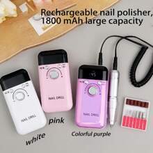 The New V6 Nail Polisher Nail Polisher Removes Nails And Peels, Polishes Nail Tools, And Stores Electricity At High Forward And Backward Speeds.