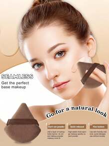 50/40/30/20/10/5pcs Makeup Kit, Including: 10 Pieces Of Liquid Makeup Sponge+10 Pieces Of Mini Liquid Makeup Sponge+10 Pieces Of Triangular Powder Puff For Loose Powder And Makeup Set+10 Pieces Of Air Cushion Powder Puff For Facial Makeup