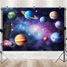 Reusable Multi-Season Space Background Wall Decor Banner - Suitable For Weddings, Birthdays, Anniversaries And General Celebrations - Indoor/Outdoor Photo Backdrop Applicable For Rooms And Gardens