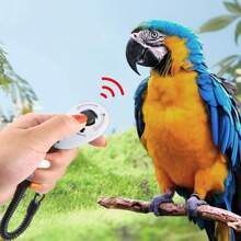 新款宠物训练响片，配有彩色响片训练套件，适用于狗和猫，柔软橡胶腕带设计，佩戴灵活舒适，按钮操作不会在动物训练期间使手部疲劳