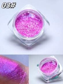 1g/盒多色变色龙粉指甲闪粉极光霓虹彩虹颜料铬粉彩虹色眼影指甲擦粉[颜色变化]变色龙粉|颜色变化|眼影|极光粉|狂欢节/狂欢节/化妆舞会 - 彩色 - 查看 5