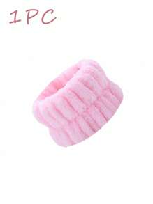 Bộ 8PCS/6PCS/4PCS/2PCS/1PC - Vòng đeo tay phòng tắm, vòng đeo tay co giãn đơn sắc đơn giản, vòng đeo tay rửa mặt thấm hút, vòng đeo tay thấm ẩm cho nữ, chống mồ hôi khi trang điểm và thể thao, dùng để rửa mặt, rửa tay - Nhiều màu - Xem 18
