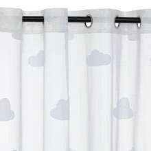 Atmosphera "Nuage" wit kindergordijn 140x240cm. Gratis verzending 24/72u.