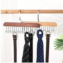 1 件/2 件/5 件/10 件木制旋转 8 钩衣架，可存放胸罩、内衣、领带、帽子、皮带，节省空间