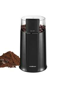 Redlemon Molino de Café Eléctrico con Interruptor de Seguridad (50 g), Moledora con Cuchillas de Acero Inoxidable, para Prensa Francesa, Cafetera de Goteo y Espresso. Molino para Especias y Hierbas - Negro - Ver 2